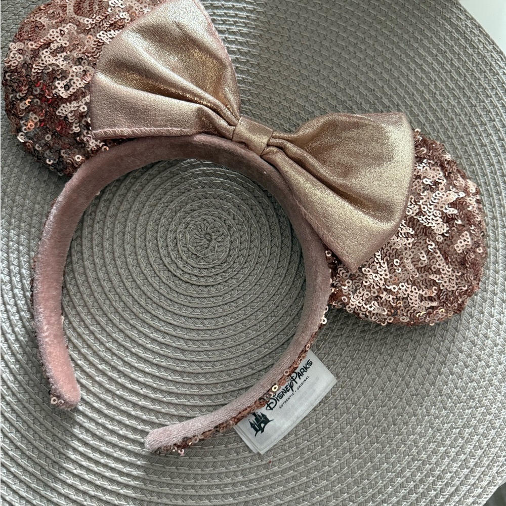 Disney Gold Hair Accessories Mouse Ears Headband